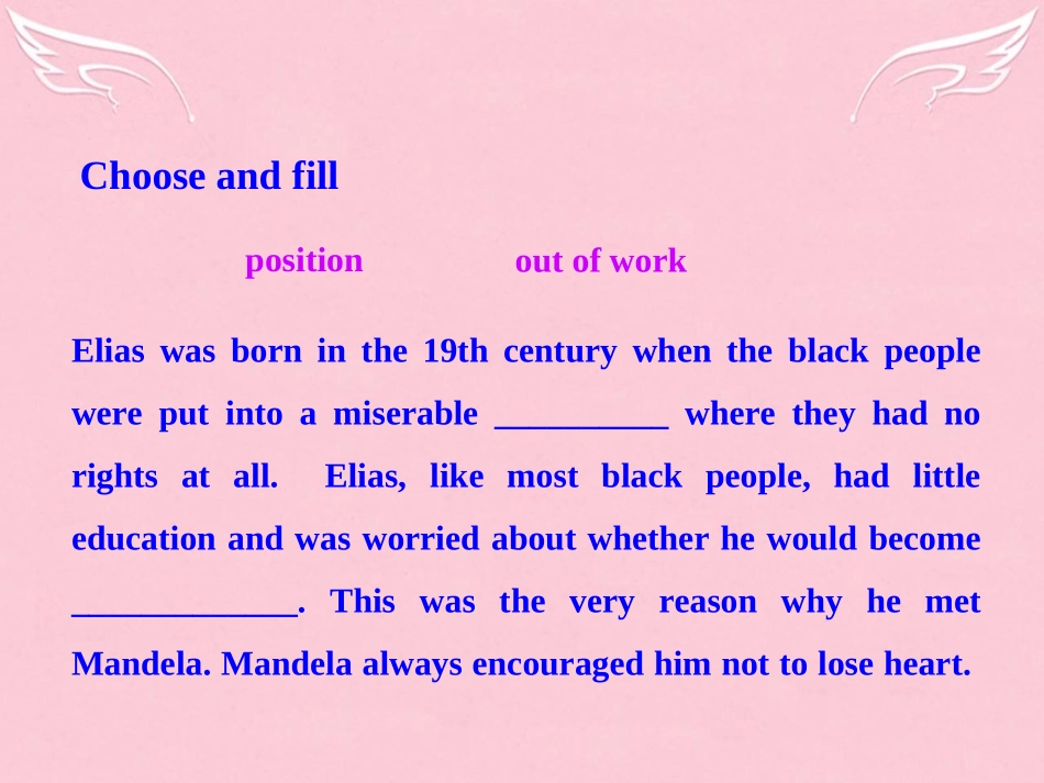 高中英语期末复习 Unit 5(Nelson Mandela a modern hero)Reading(II)课件 新人教版必修1 课件_第3页