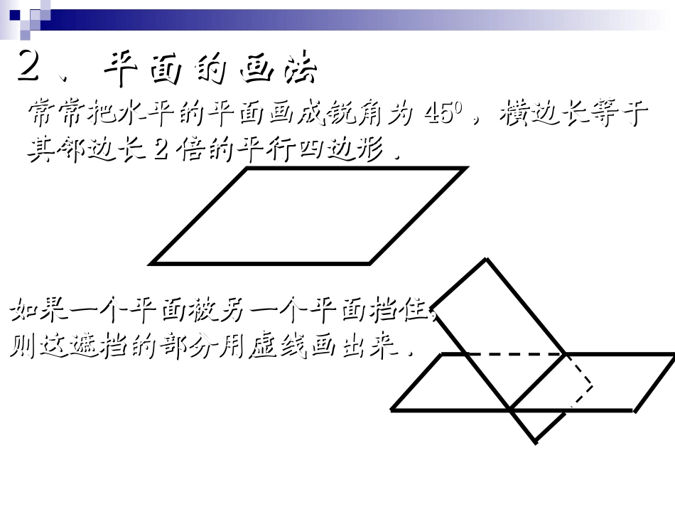 高一数学必修2 第二章 平面 ppt 课件_第3页