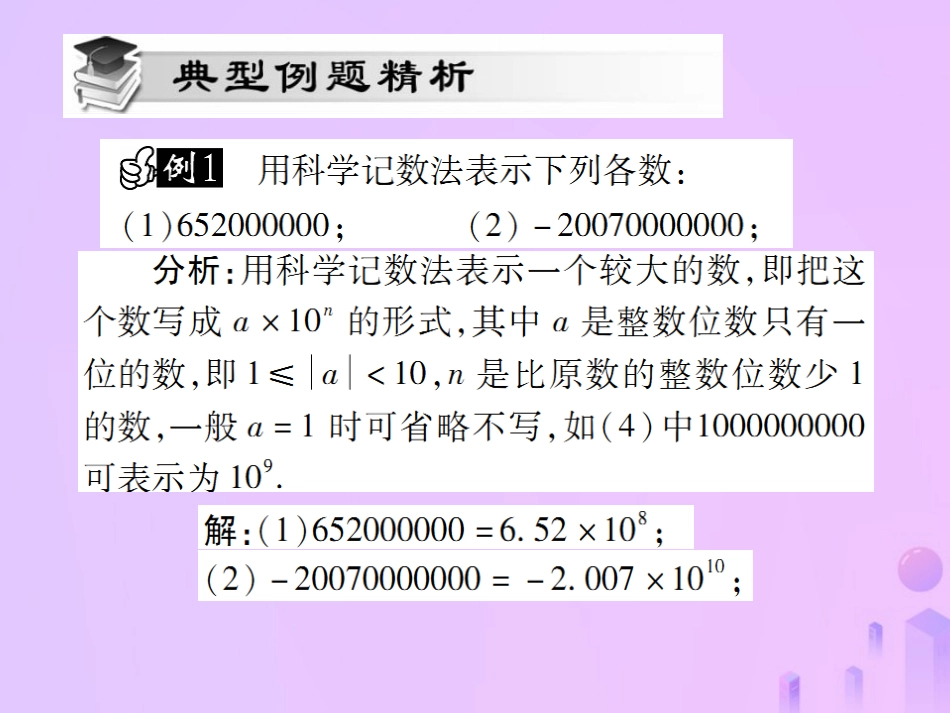 秋七年级数学上册 第一章 有理数 1.5 有理数的乘方 1.5.2 科学记数法讲解课件 (新版)新人教版 课件_第3页