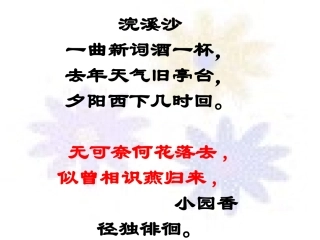 高中语文 第三专题(蝶恋花)课件(2) 苏教版必修4 课件