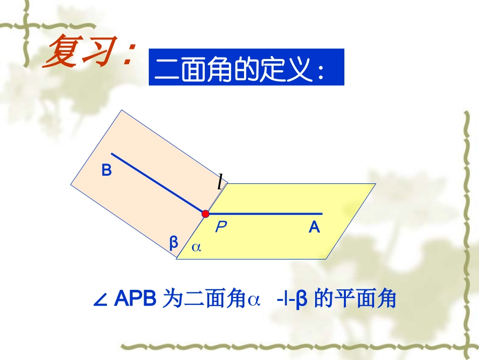 高考数学复习 用垂线法做二面角资料 ppt 试题_第2页