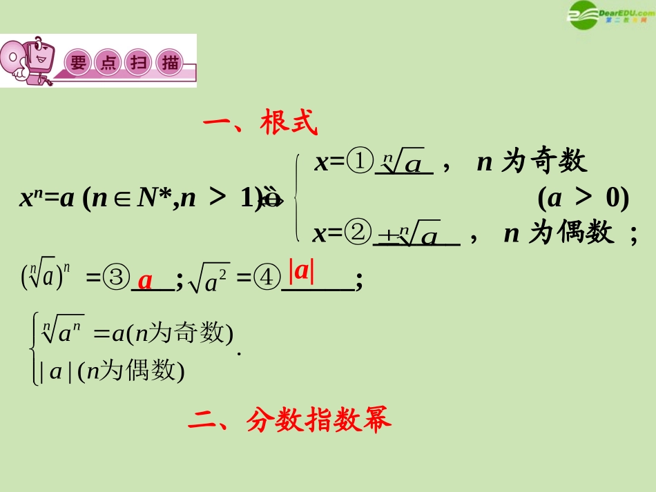 高三数学第一轮总复习 2.8 指数式与对数式课件_第3页