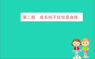 版七年级道德与法治下册 第一单元 青春时光 第一课 青春的邀约 第2框 成长的不仅仅是身体训练课件 新人教版 课件