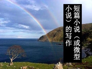 高中语文：(小说写作指导 )课件