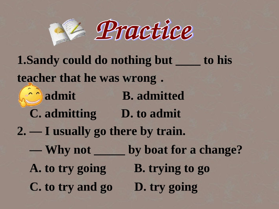 高中英语 Unit1 Getting along with others Grammar-and-usage2精品课件 牛津译林版必修5 课件_第3页