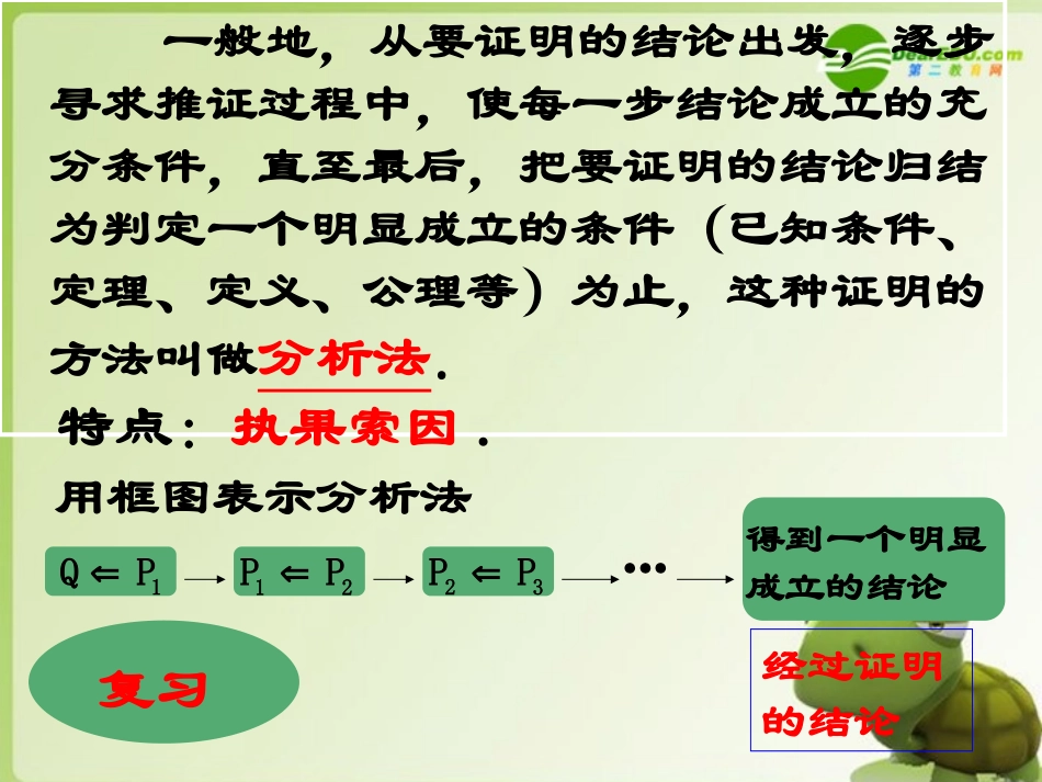高中数学 直接证明与间接证明－反证法课件 苏教版选修2-2 课件_第2页