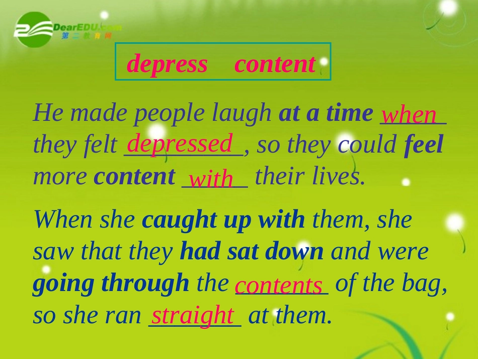 高中英语 Unit3 Words 课件 新人教版必修4 课件_第3页