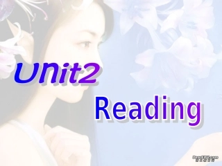 高三英语Unit2 Reading 新课标 人教版 课件