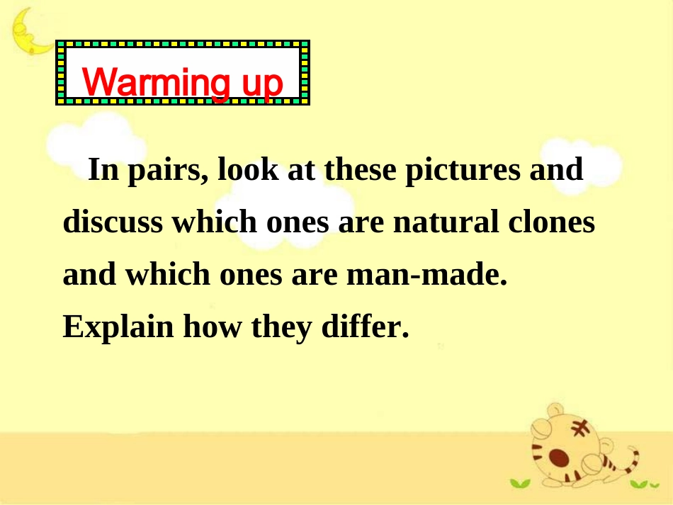 高二英语Unit2 Cloning Warming up Prereading Reading 新课标 课件_第2页