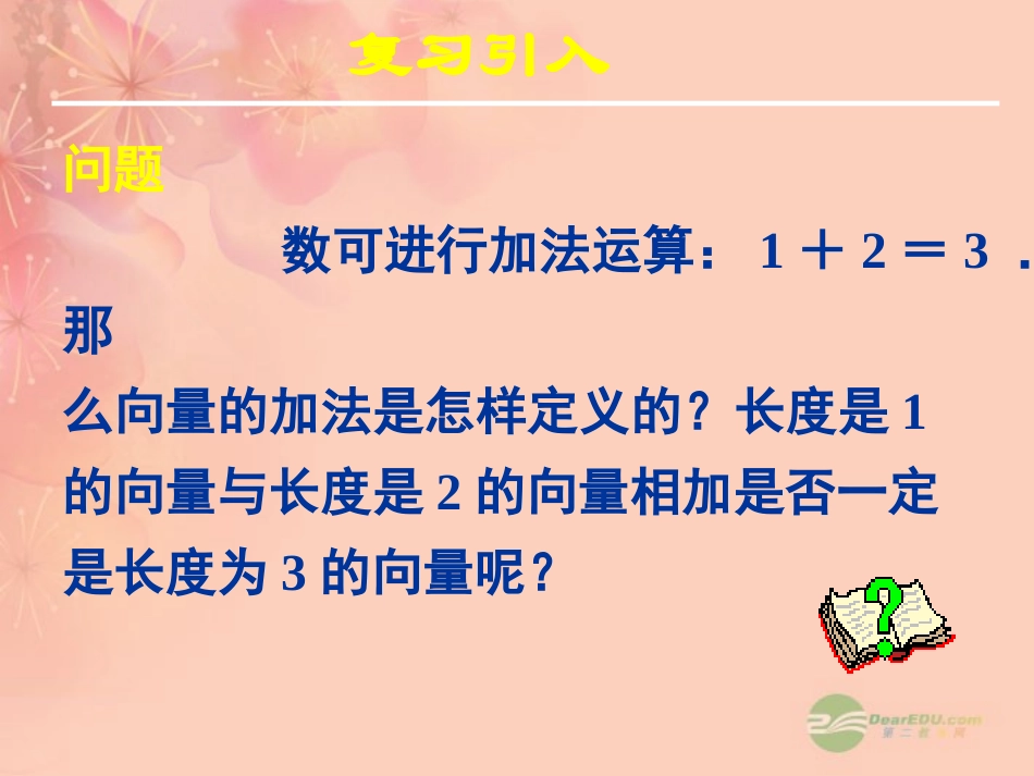 高一数学 221向量加法运算及其几何意义课件(一) 课件_第3页