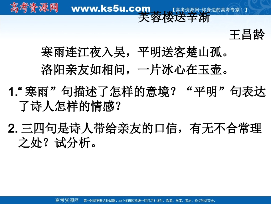 高三语文高考复习——古诗课件_第3页