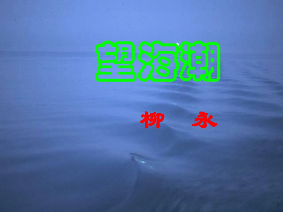 高中语文 望海潮课件 新人教版必修4_第3页