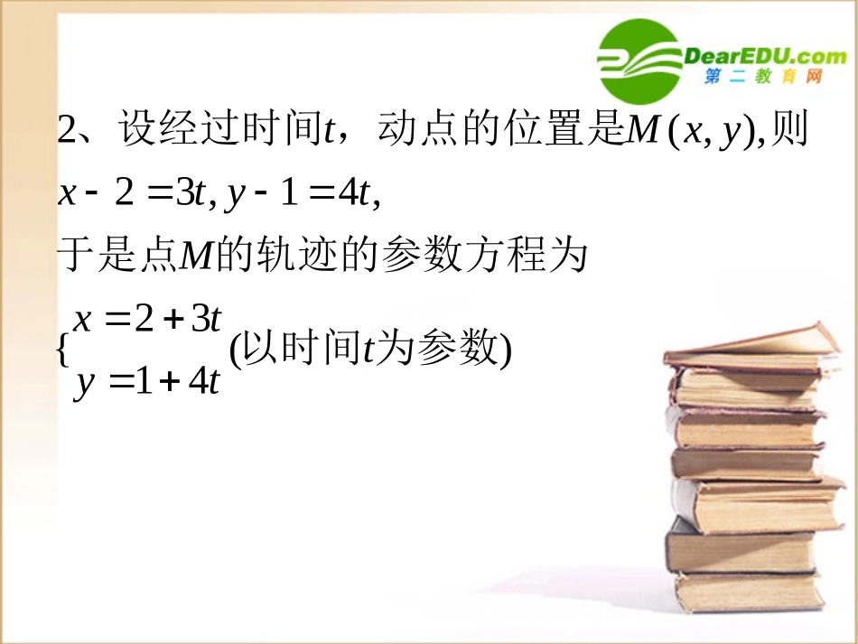 高中数学椭圆的参数方程1新人教A版选修4-4 课件_第2页