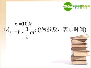 高中数学椭圆的参数方程1新人教A版选修4-4 课件