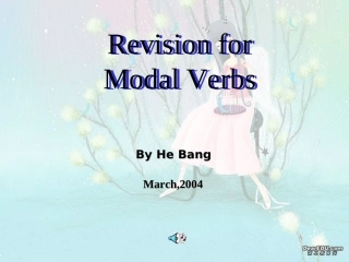 高中英语语法情态动词课件及练习