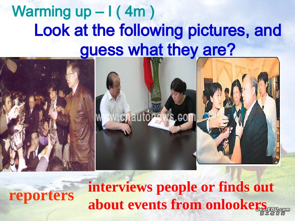 高二英语Unit4 Period1课件_第2页