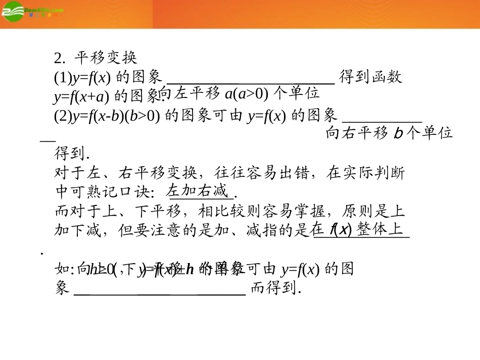 高考数学总复习 第2单元第9节 函数的图象课件 文 新人教A版 课件_第3页