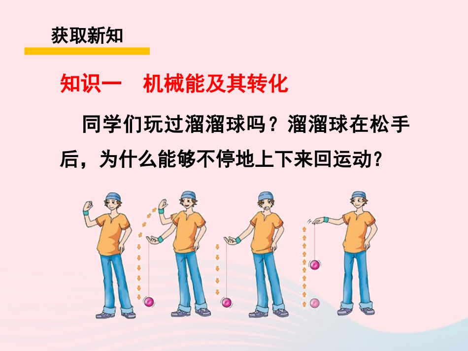 春八年级物理下册 12.2机械能的转化课件1 (新版)教科版 课件_第2页