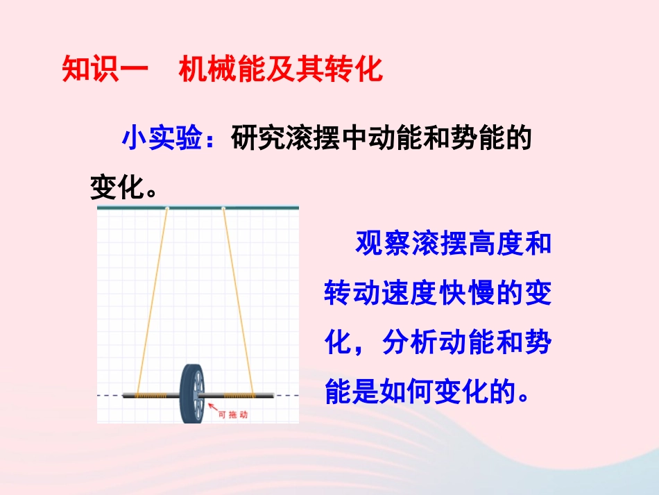 春八年级物理下册 12.2机械能的转化课件1 (新版)教科版 课件_第3页