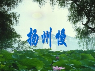 高中语文(扬州慢)课件 新人教版必修4 课件