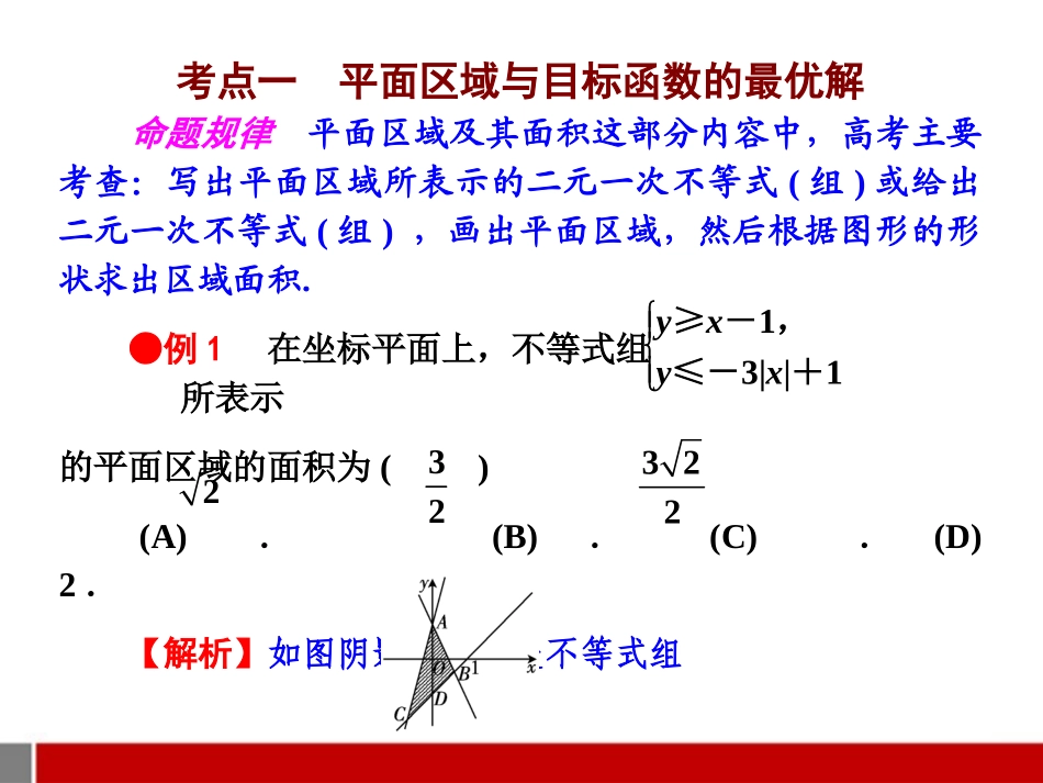 高考数学二轮复习 5.2 线性规划课件 理 课件_第2页
