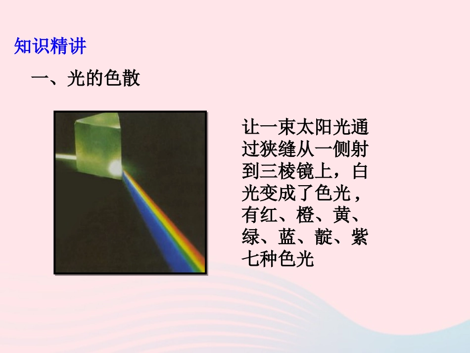 第5节 物体的颜色课件2 八年级物理上册 5.5物体的颜色复习课件+素材 (新版)北师大版 八年级物理上册 5.5物体的颜色复习课件+素材 (新版)北师大版-2_第3页