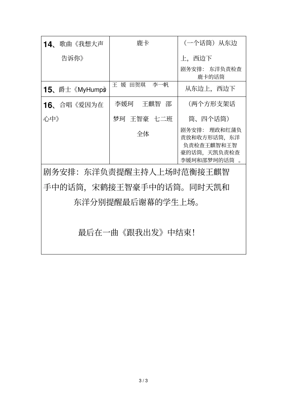 元旦晚会演出安排_第3页