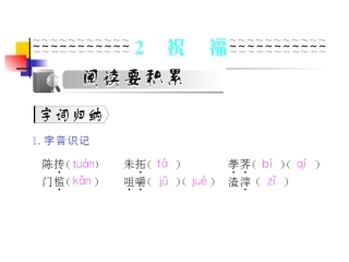 高中语文：12(祝福)课件(新人教版必修3) 课件