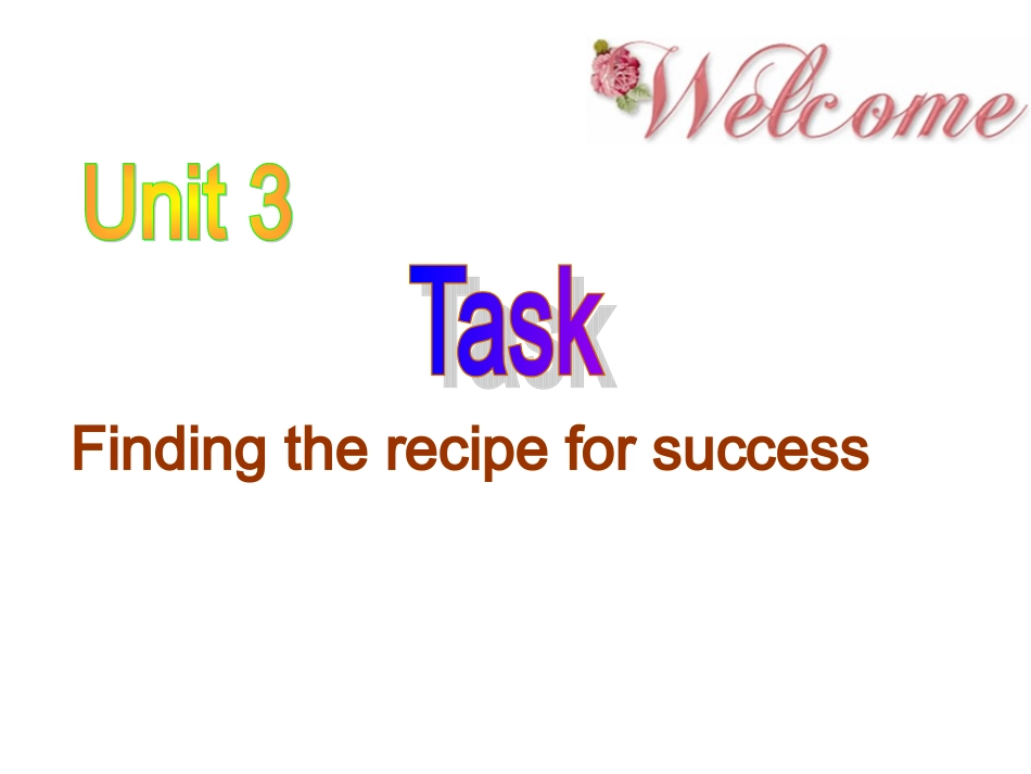 高中英语 Unit3 task课件 牛津译林版选修11 课件_第1页