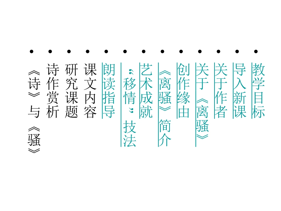 高中语文：25(离骚)课件(新人教版必修2) 课件_第3页