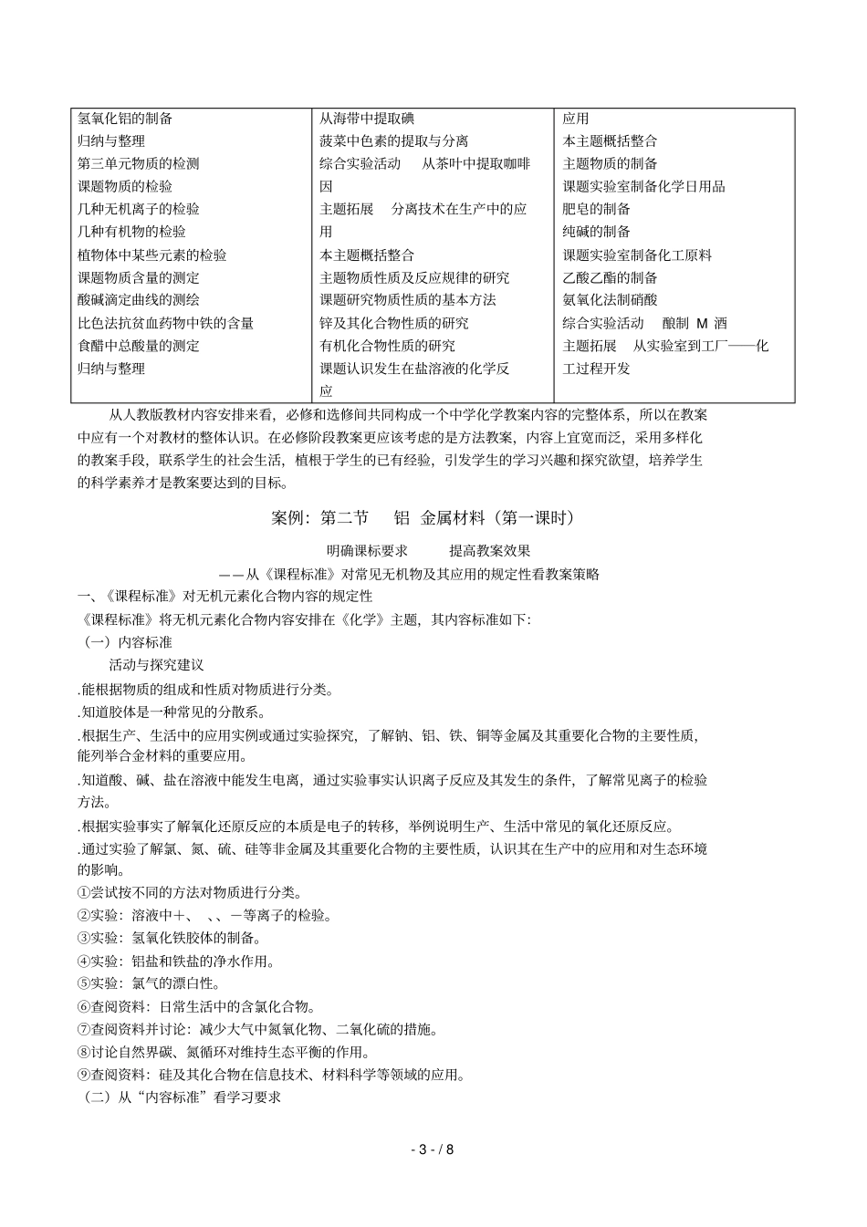 元素化合物知识教学策略与案例分析_第3页