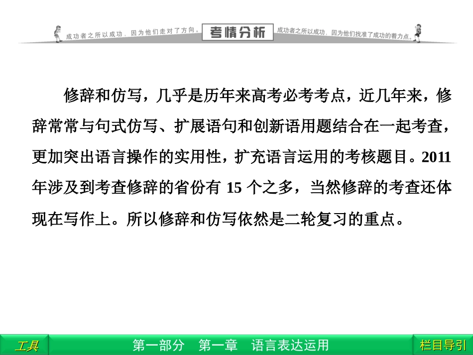 高三语文二轮复习 第1部分 第1章语言表达运用专题2课件(安徽专版) 课件_第2页