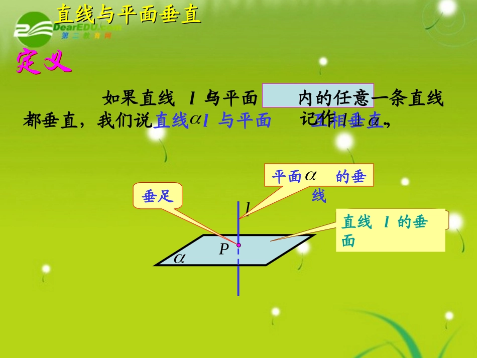 高中数学 第二章2.3.1直线与平面垂直的判定课件 新人教A版必修2 课件_第3页