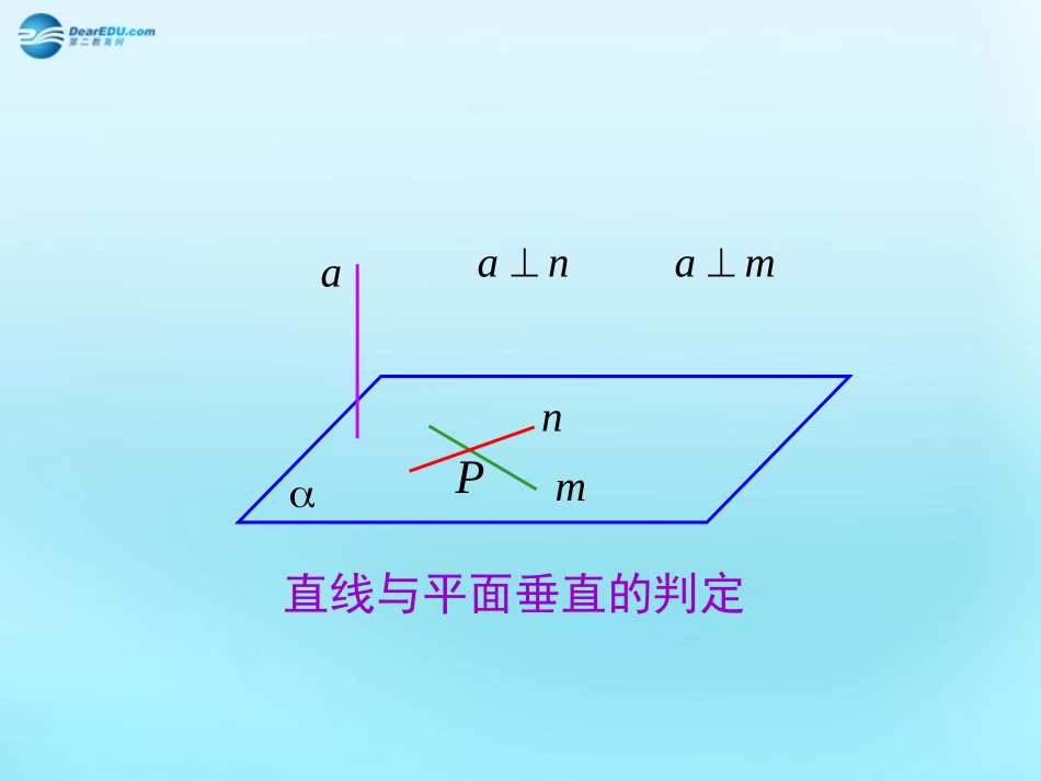 高中数学 23 直线与平面垂直的判定素材 新人教版必修2 素材_第1页