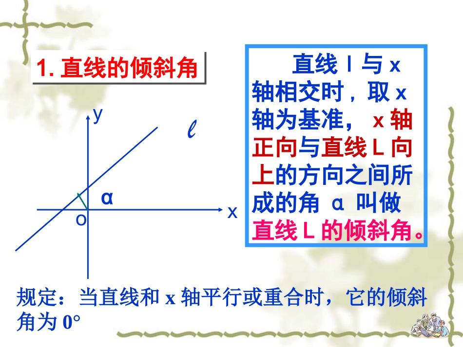 浙江省余姚市  第三章3.1.1倾斜角与斜率 课件人教版 课件_第3页
