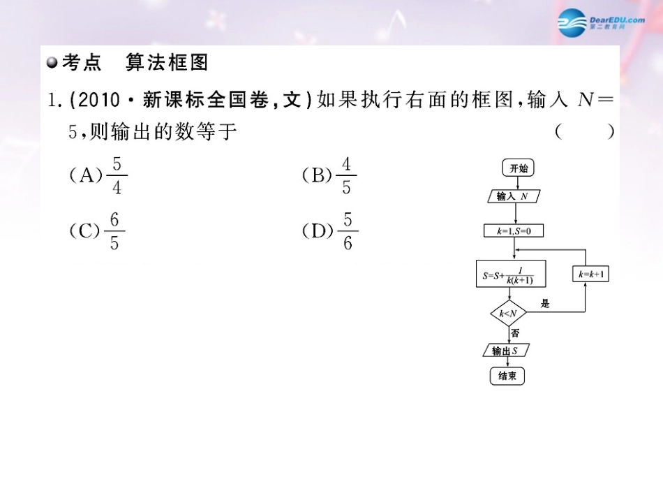 高中数学 第二章 框图 框图高考试题集锦课件 北师大版选修1-2 课件_第2页