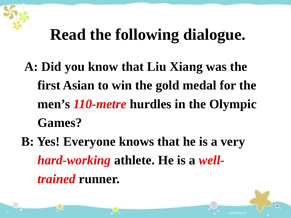 高中英语 Unit2 Sporting events Word power2精品课件 牛津译林版必修4 课件_第2页