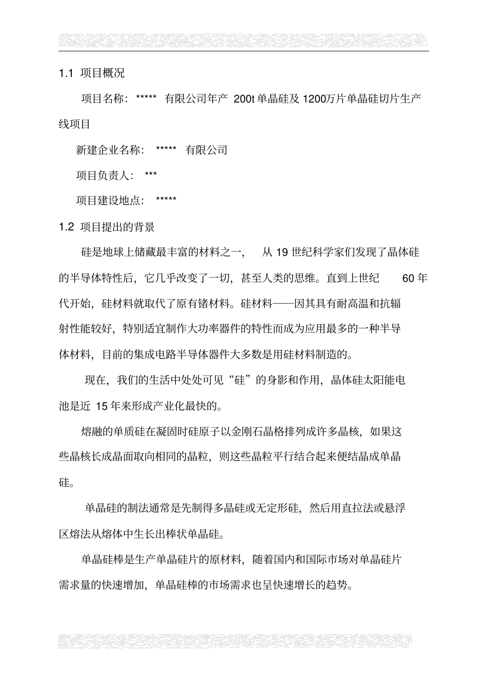 光伏单晶硅项目可行性研究报告_第3页
