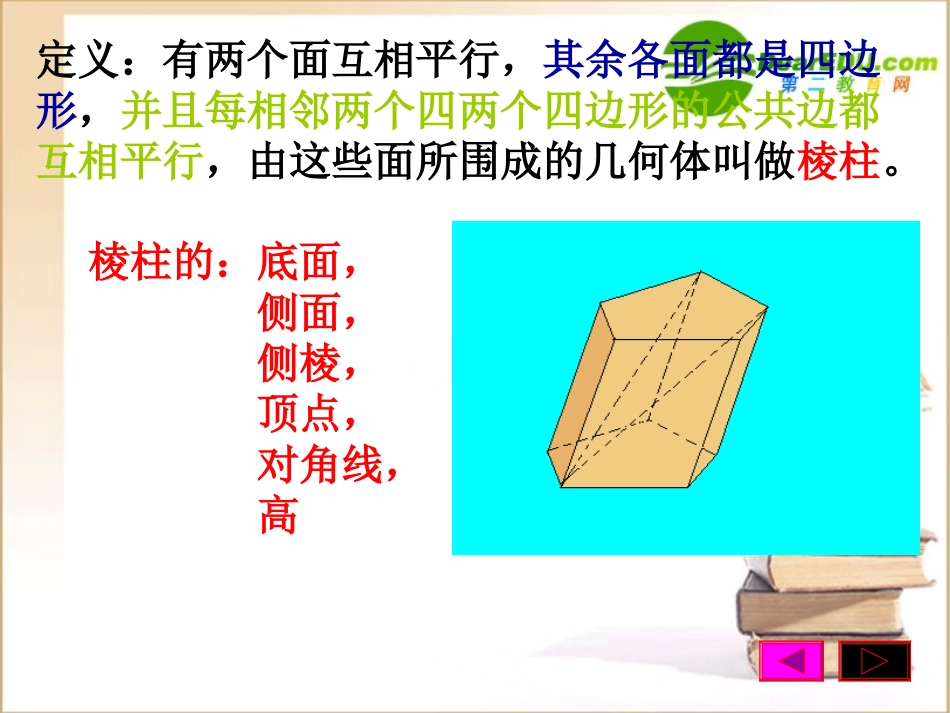 高二数学：9.71棱柱的概念和性质课件旧人教版 课件_第3页