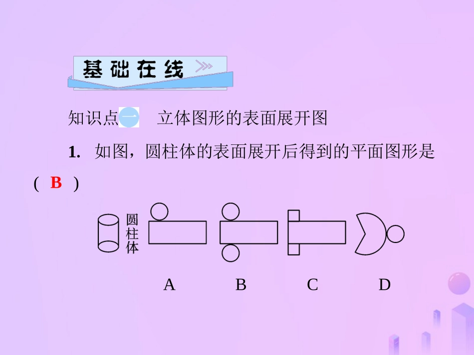 秋七年级数学上册 第4章 圆形的初步认识 4.3 立体图形的表面展开图课件 (新版)华东师大版 课件_第3页