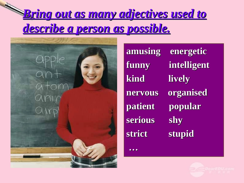 高中英语 Module 2 My New Teachers 第一课时 精品课件 外研版必修1 课件_第3页