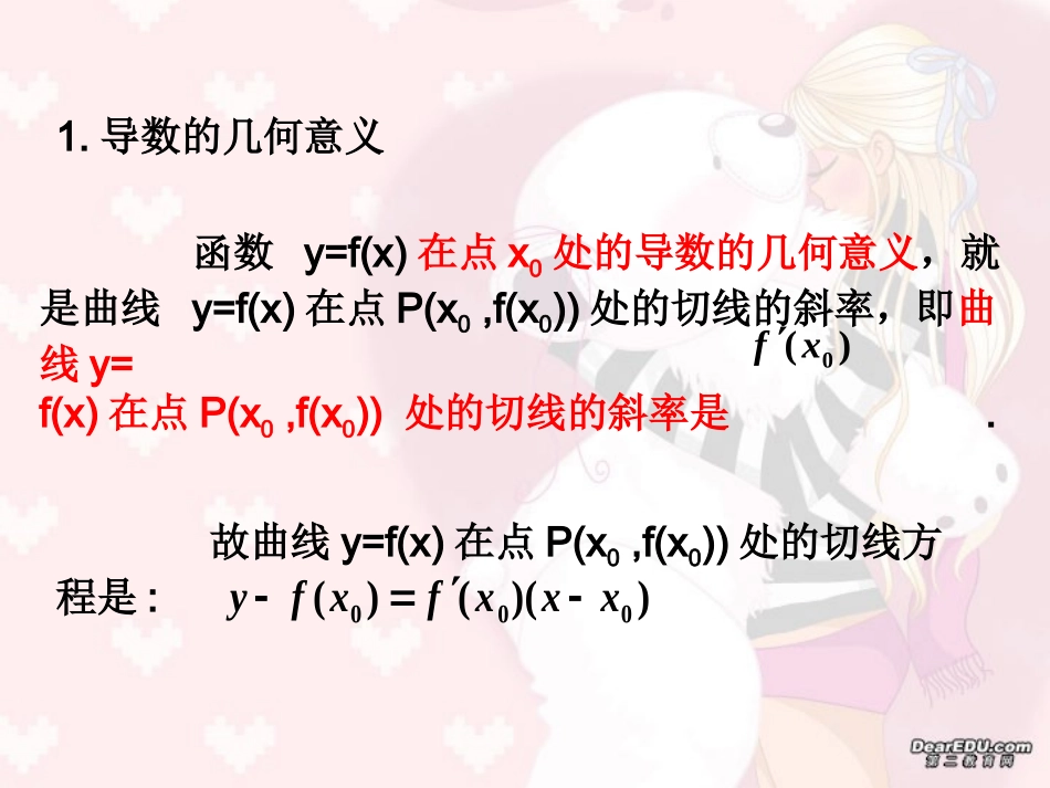 高三数学专题复习 导数的应用 人教版 课件_第2页