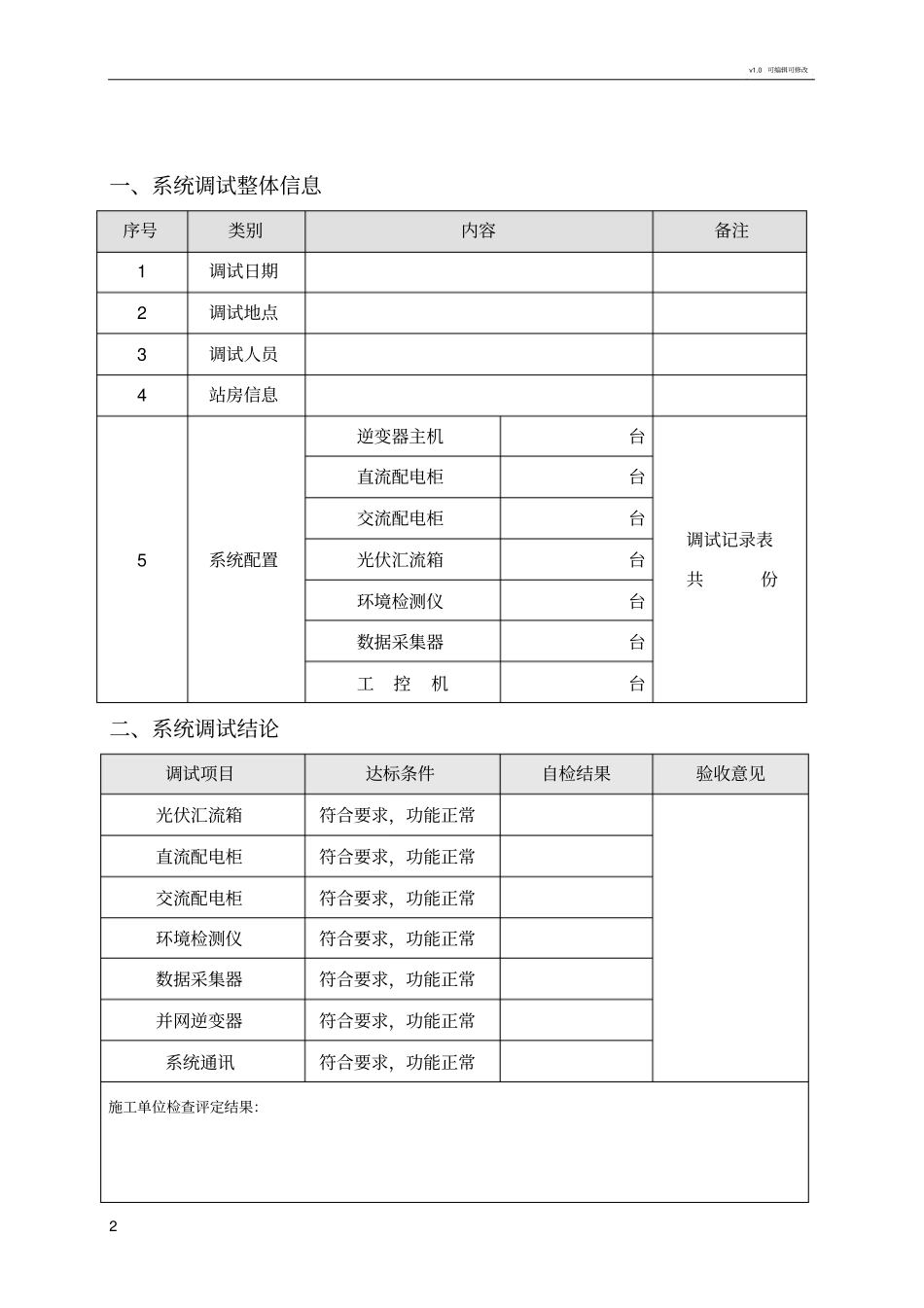 光伏并网逆变器调试报告正式版_第2页