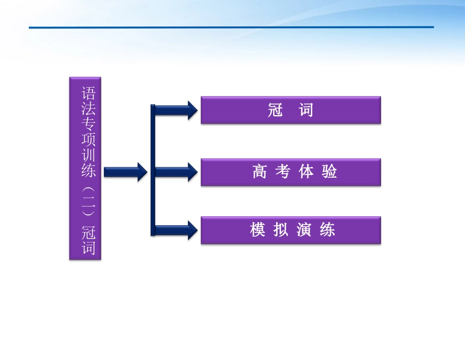 高考英语总复习 语法专项训练二——冠词课件 大纲人教版 课件_第3页