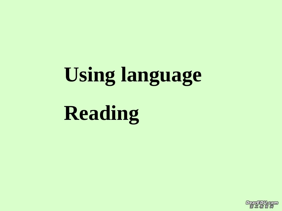 高中英语必修5 Unit2 Using language课件_第1页