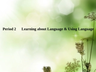 高中英语 Unit 2 English around the world-Period 2课件 新人教版必修1 课件