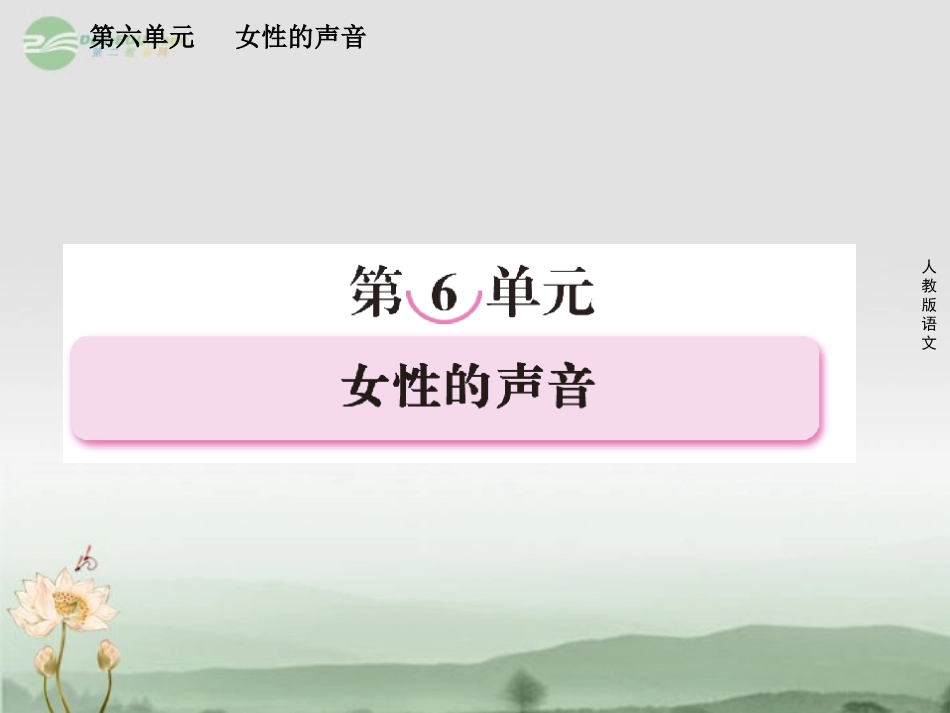 高中语文 第六单元 女性的声音 第十一课  小团圆媳妇之死课件 新人教版选修(中国小说欣赏) 课件_第1页