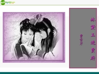 高中语文(林黛玉进贾府)教学课件 苏教版必修2 课件