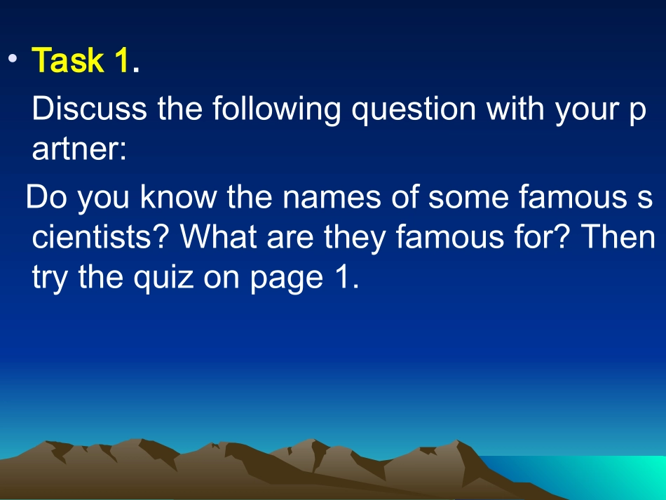 高中英语必修5Unit1 Great scientistsppt 课件_第3页