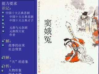 高中语文窦娥冤 课件1语文版第四册 课件